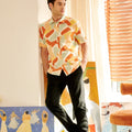 The Breakfast Club Men Holiday Shirt Marmalade Print - Umbi