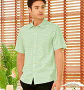 The Breakfast Club Men Holiday Shirt Pandan Print - Umbi