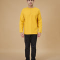 The Breakfast Club Men Kurta Mustard - Umbi