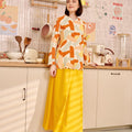 The Breakfast Club Women A - line Skirt Mustard - Umbi