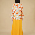 The Breakfast Club Women A - line Skirt Mustard - Umbi