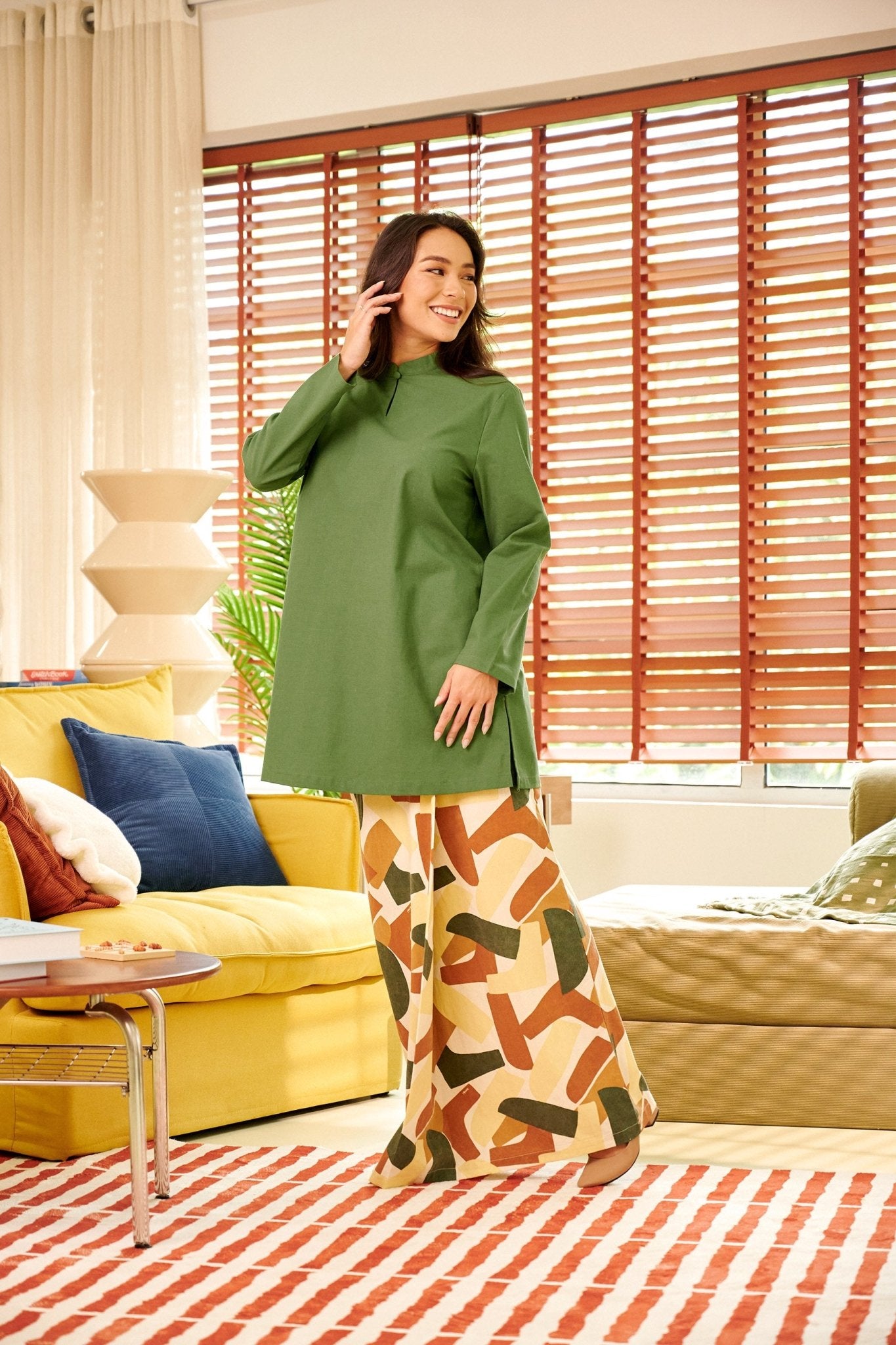 The Breakfast Club Women Classic Skirt Nasi Lemak Print (Retro Effect) - Umbi