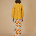 The Breakfast Club Women Classic Skirt with Scallop Embroidery Marmalade Print - Umbi