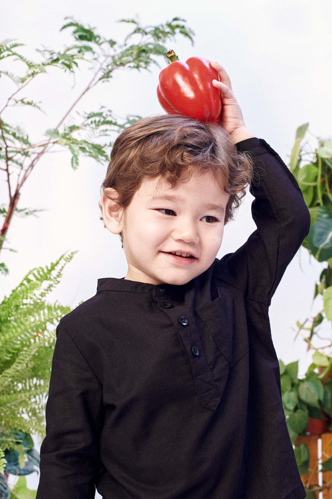 The Bumi Baju Melayu Top Black - Umbi