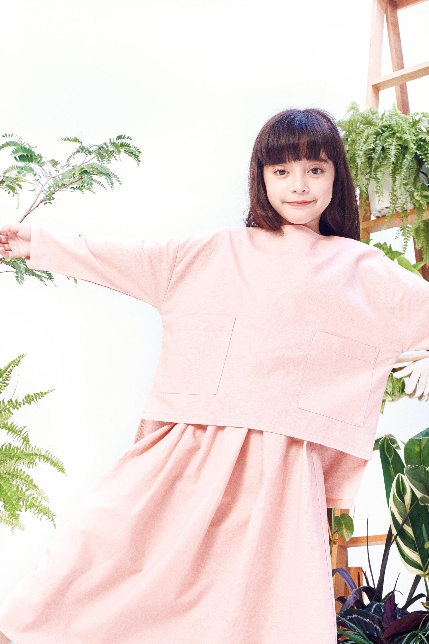 The Bumi Boxy Blouse Dusty Pink - Umbi