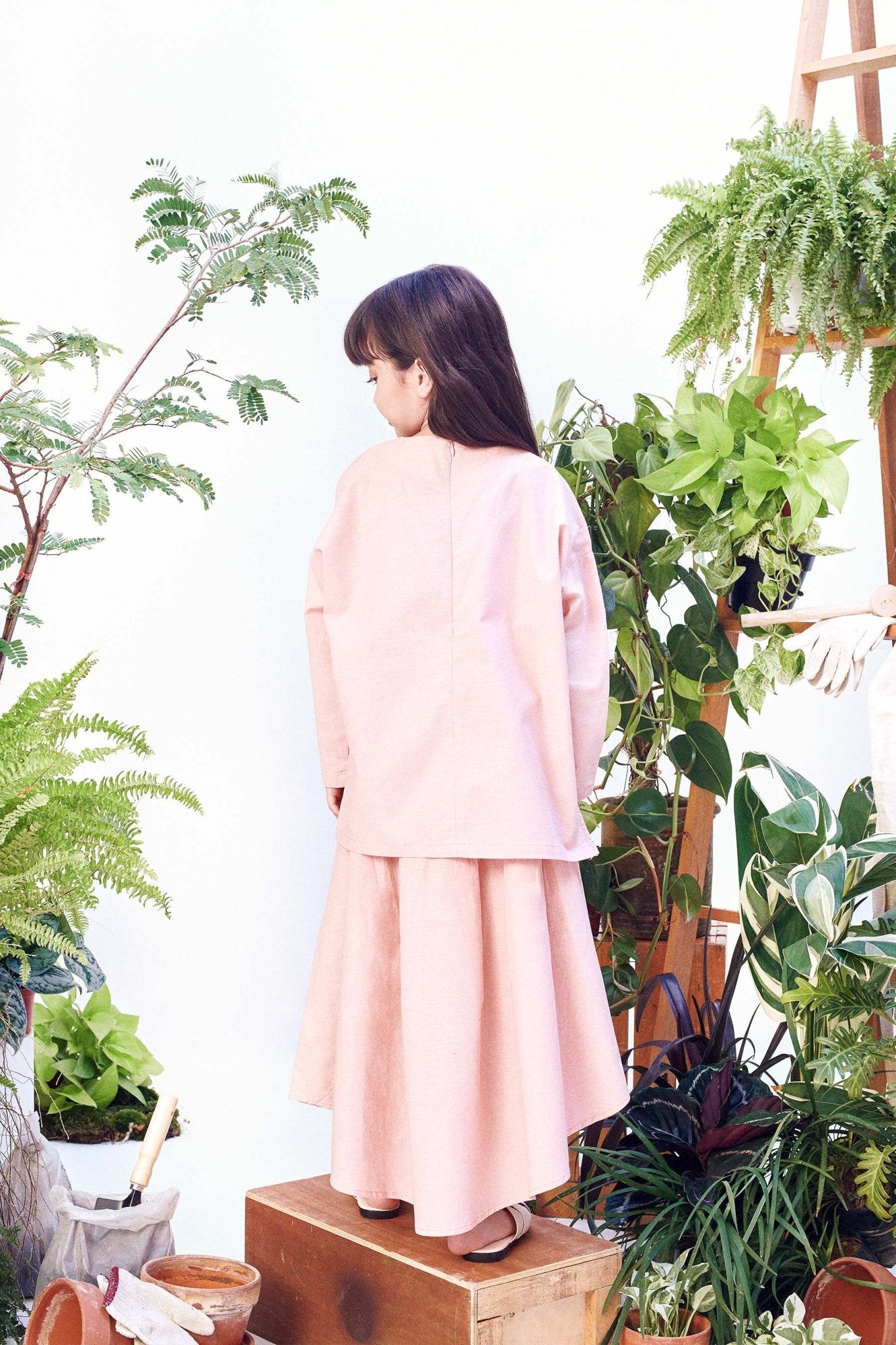 The Bumi Boxy Blouse Dusty Pink - Umbi