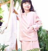 The Bumi Classic Kurung Top Dusty Pink - Umbi