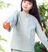 The Bumi Classic Kurung Top Sage Green - Umbi