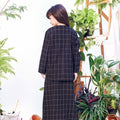 The Bumi Classic Skirt Checked Black Print - Umbi