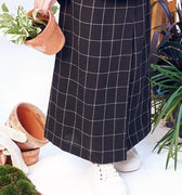 The Bumi Classic Skirt Checked Black Print - Umbi