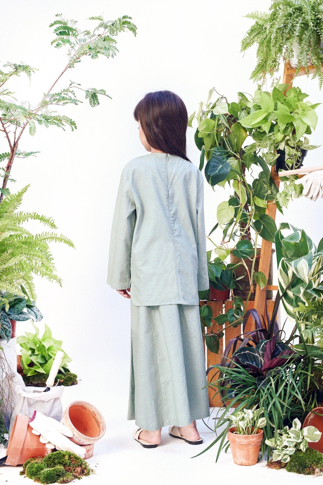 The Bumi Classic Skirt Sage Green - Umbi