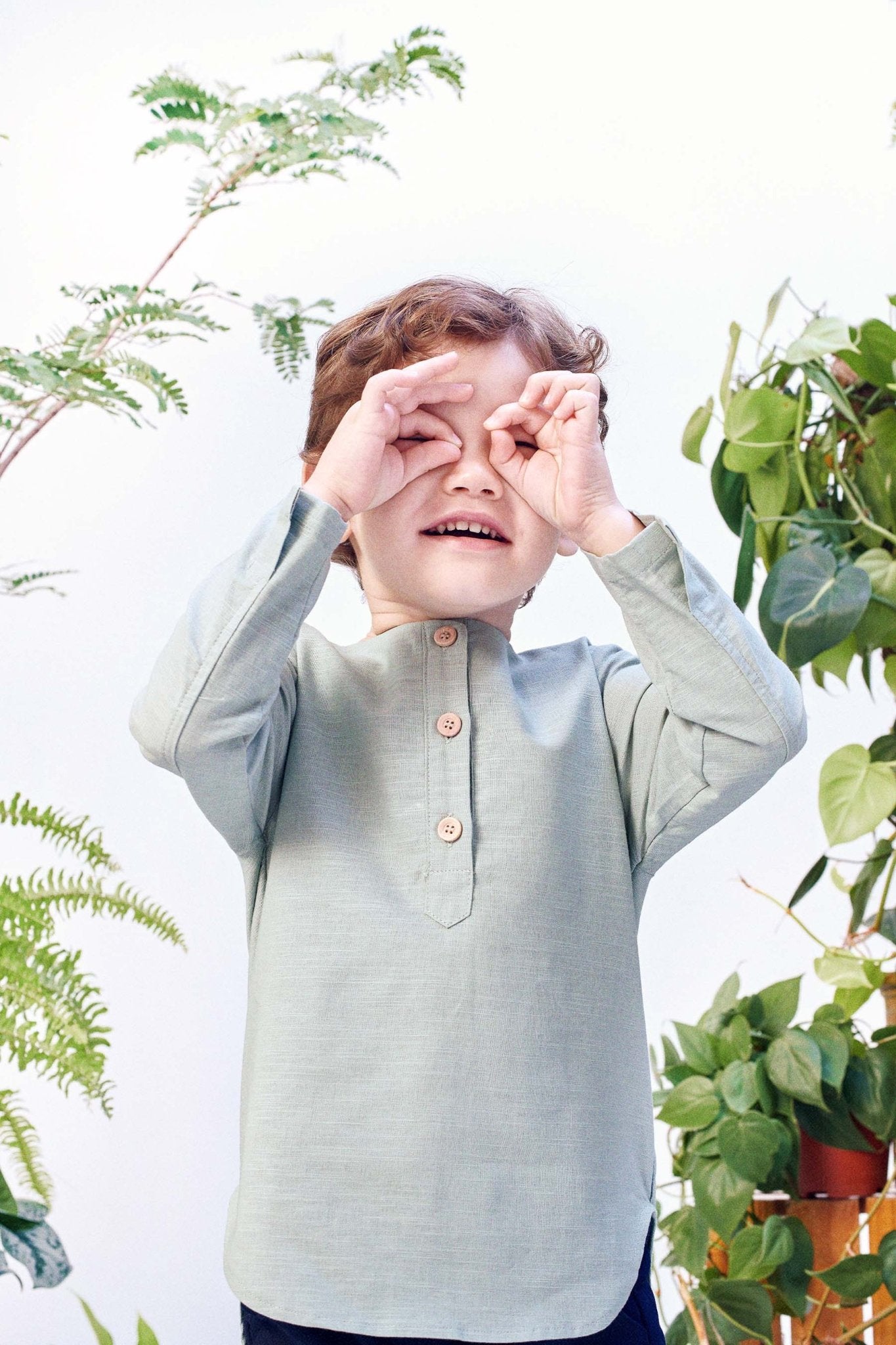 The Bumi Kurta Sage Green - Umbi