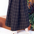 The Bumi Teacup Skirt Checked Black Print - Umbi