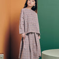 The Cahya Button Blouse Checked Print - Umbi