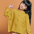 The Cahya Button Blouse Mustard - Umbi