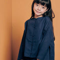 The Cahya Button Blouse Navy Blue - Umbi