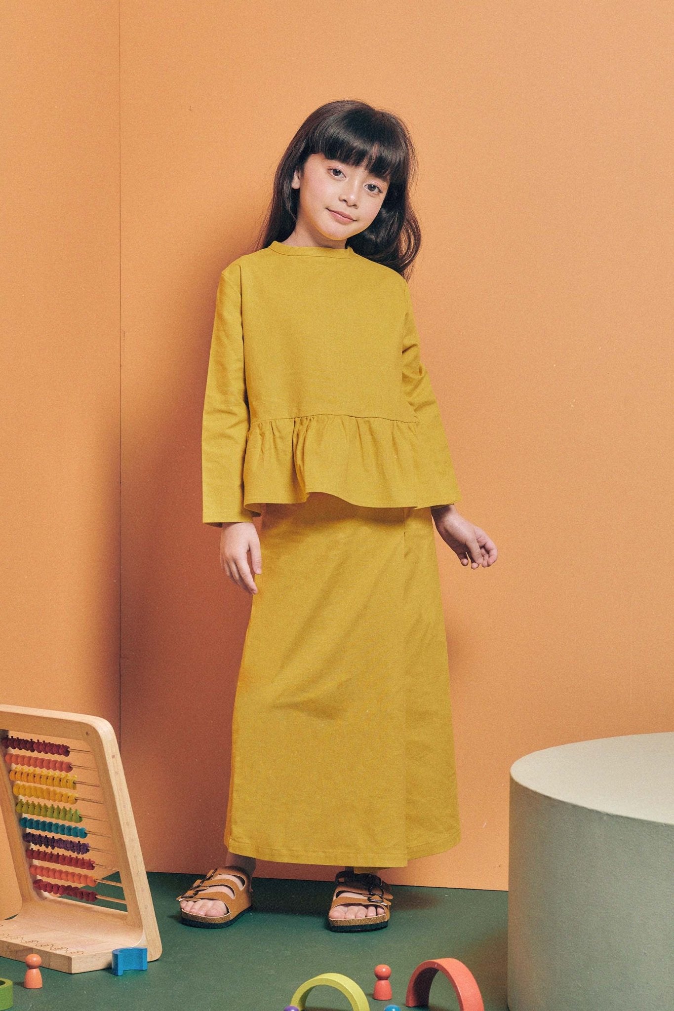 The Cahya Classic Skirt Mustard - Umbi