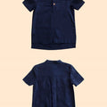 The Cahya Short Sleeves Top Navy Blue - Umbi
