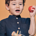 The Cahya Short Sleeves Top Navy Blue - Umbi