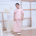 The Canvas Collection Girl Alisa Kurung Set Pink Floral Lace - Umbi