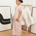 The Canvas Collection Girl Alisa Kurung Set Pink Floral Lace - Umbi