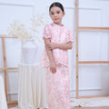 The Canvas Collection Girl Alisa Kurung Set Pink Floral Lace - Umbi