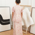 The Canvas Collection Girl Alisa Kurung Set Pink Floral Lace - Umbi