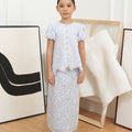 The Canvas Collection Girl Amelia Kurung Set Baby Blue Lace - Umbi