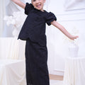 The Canvas Collection Girl Amelia Kurung Set Black Lace - Umbi