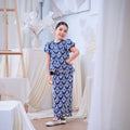 The Canvas Collection Girl Amelia Kurung Set Navy Blue Lace - Umbi