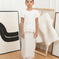 The Canvas Collection Girl Amelia Kurung Set White Lace - Umbi