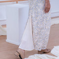The Canvas Collection Women Alisa Kurung Set Blue Floral Lace - Umbi