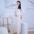 The Canvas Collection Women Alisa Kurung Set Blue Floral Lace - Umbi
