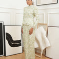 The Canvas Collection Women Alisa Kurung Set Green Floral Lace - Umbi