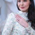The Canvas Collection Women Alisa Kurung Set Green Floral Lace - Umbi