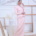 The Canvas Collection Women Alisa Kurung Set Pink Floral Lace - Umbi