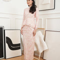 The Canvas Collection Women Alisa Kurung Set Pink Floral Lace - Umbi