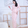 The Canvas Collection Women Alisa Kurung Set Pink Floral Lace - Umbi