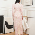 The Canvas Collection Women Alisa Kurung Set Pink Floral Lace - Umbi