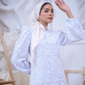 The Canvas Collection Women Amelia Kurung Set Baby Blue Lace - Umbi