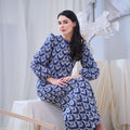The Canvas Collection Women Amelia Kurung Set Navy Blue Lace - Umbi