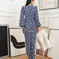 The Canvas Collection Women Amelia Kurung Set Navy Blue Lace - Umbi