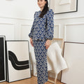 The Canvas Collection Women Amelia Kurung Set Navy Blue Lace - Umbi