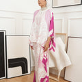 The Canvas Collection Women Saloma Kaftan Set Barbie Pink Garden Print - Umbi