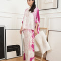 The Canvas Collection Women Saloma Kaftan Set Barbie Pink Garden Print - Umbi