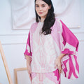 The Canvas Collection Women Saloma Kaftan Set Barbie Pink Garden Print - Umbi