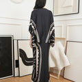 The Canvas Collection Women Saloma Kaftan Set Black Matahari Print - Umbi