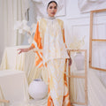 The Canvas Collection Women Saloma Kaftan Set Golden Yellow Garden Print - Umbi