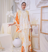 The Canvas Collection Women Saloma Kaftan Set Golden Yellow Garden Print - Umbi