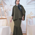 The Canvas Collection Women Saloma Kaftan Set Olive Green - Umbi